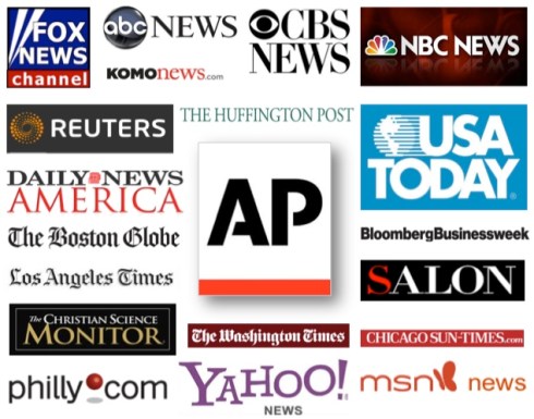 The AP's errors were repeated by the mainstream media, including these news providers. Only one of them—The Christian Science Monitor—issued a correction.